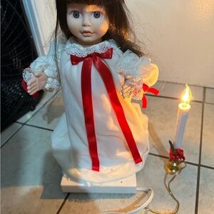 Charming Doll with Red Accents